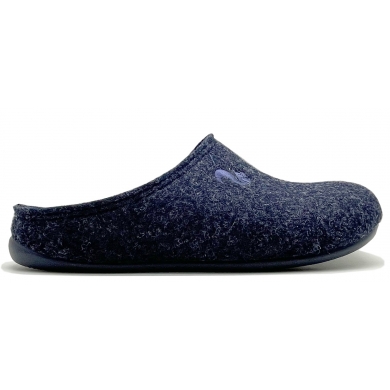 Thies Slippers PET Slipper (soft felt) dark blue Women